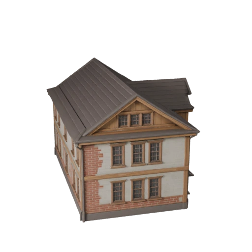 Maison coloniale stylisée 3D - Atout de jeu pour l'architecture