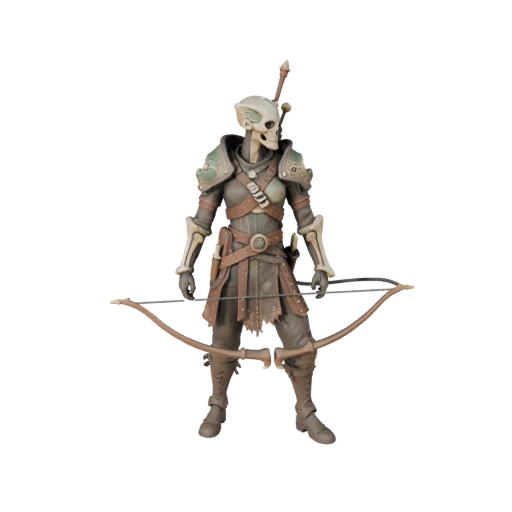 Modello di Guardaboschi Ranger Fantasy Indurito dalla Battaglia - Modellato