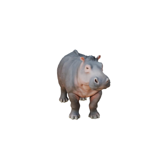 Modelo 3D de Hipopótamo para Blender - Activo PBR con Texturas | Libre de Regalías