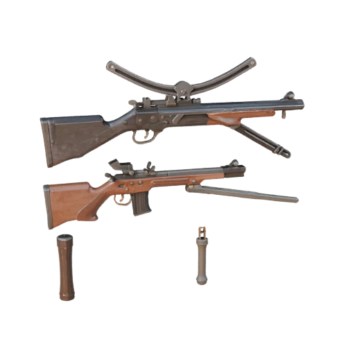 Balestra Vintage 3D Asset per Motori di Gioco