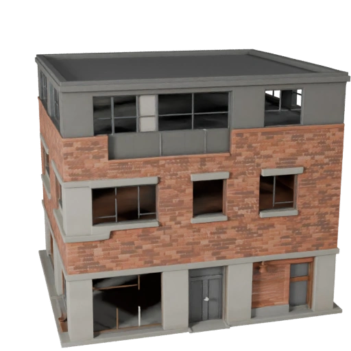 Modelo 3D de Casa Eco Poligonal Bajo para Juegos en Tiempo Real y RV