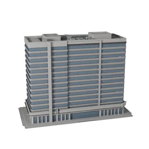 Printable Business Center STL 3D Model - Scale Asset