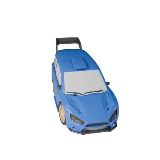 Modelo 3D STL de Carro de Rally Imprimível - Exibição e Colecionáveis