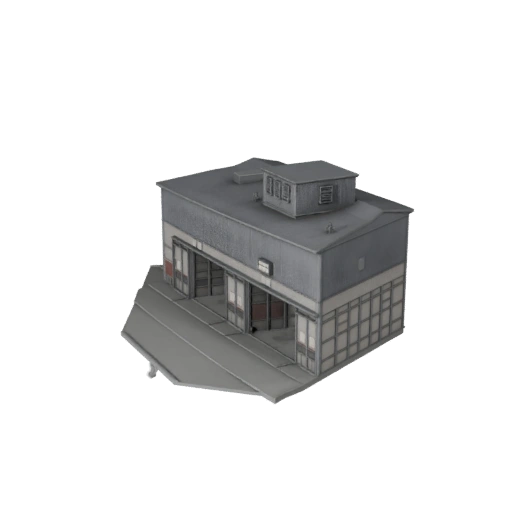 Modelo 3D de Hangar de Aeronaves para Unreal - Ativo em Tempo Real