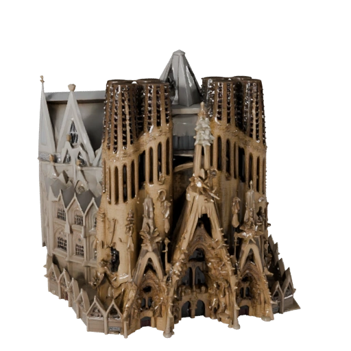 Modelo 3D Sagrada Familia Alto Poligonaje para Visualización Arquitectónica