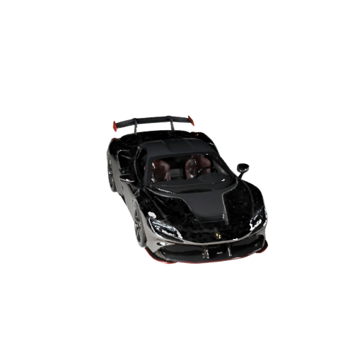 Carro Esportivo Inspirado em Ferrari 3D Model para Blender e Jogos