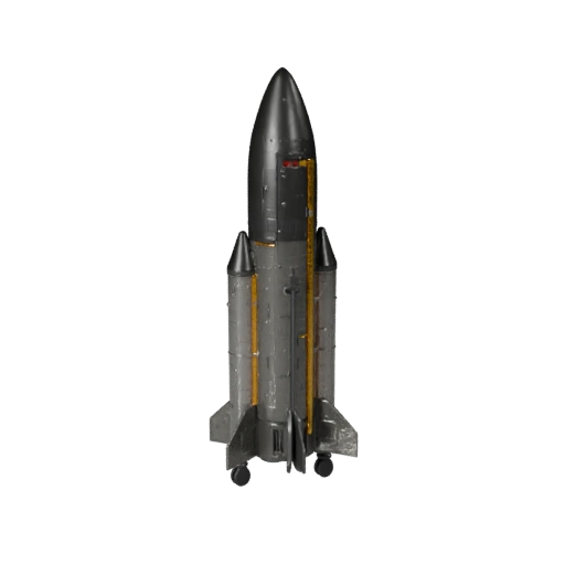 Veículo Lançador Modelo 3D para Unity - Ativo de Jogo Low Poly