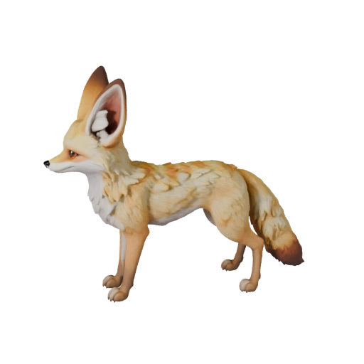 Modelo 3D de Feneco para Blender - Asset PBR com Texturas | PBR