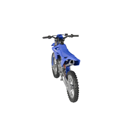 Yamaha-inspiriertes Dirtbike 3D-Modell - Low Poly Spielbereit