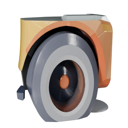 Modèle 3D de Roue de Voiture Dessin Animé pour Jeux Stylisés Asset PBR