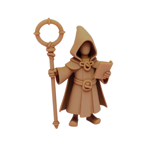 Miniatura STL de Elfo Mago de Fantasia - Vitória
