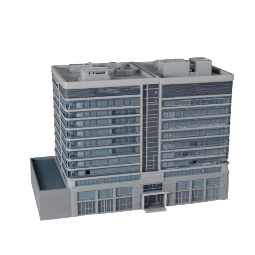 Forschungsinstitut Büro 3D Modell für Blender - Render-Asset