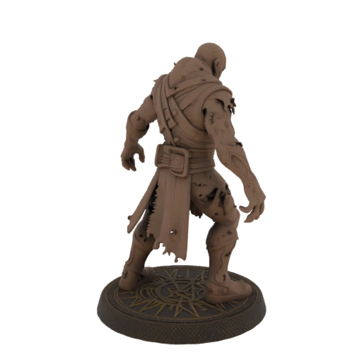 Miniature STL Guerrier Zombie Dark Fantasy