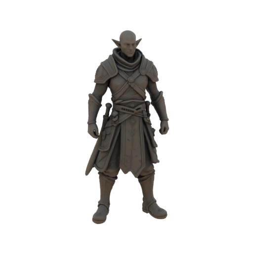Fantasy Elfe Bogenschütze Miniatur STL - Gussform