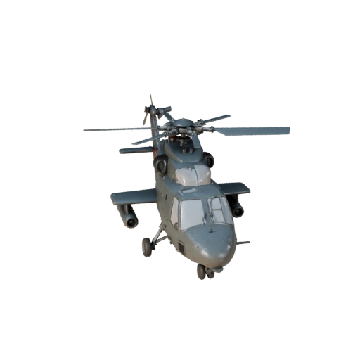 Hélicoptère d'attaque inspiré de l'apache modèle 3D pour Blender &
