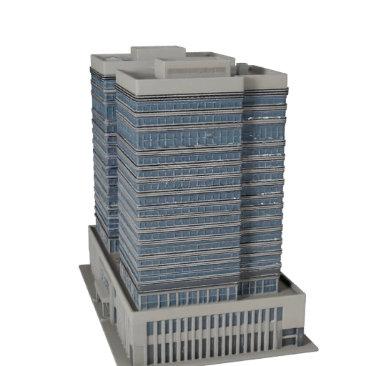High Poly Business Center 3D Model for Archviz for Architecture
