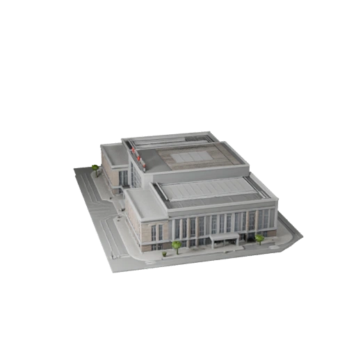 Modèle 3D de Centre de Convention pour Blender - Asset de Rendu