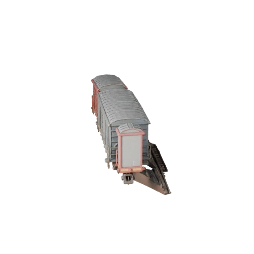 Trem de Carga Modelo 3D para Blender e Jogos - Asset PBR