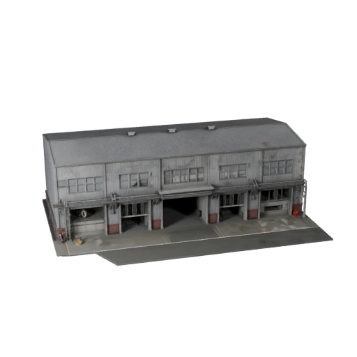 Capannone Industriale Modello 3D per Unity - Asset di Gioco per Architettura