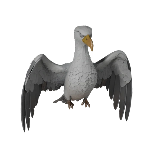 Hohe Poly Albatros 3D Modell - Detailliertes STL-Asset für den Druck