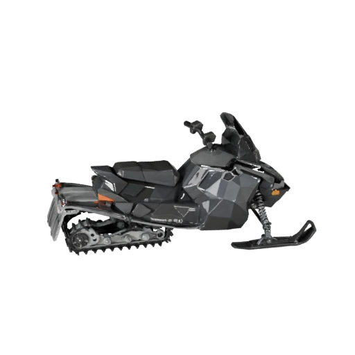 Low Poly Snowmobile 3D Model for Unity & Unreal PBR Asset