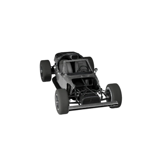 Modèle 3D de voiture de course vintage pour Blender et jeux - PBR