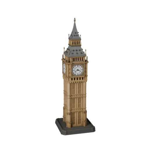 Modèle 3D Big Ben pour Unreal - UE Asset temps réel pour temps réel