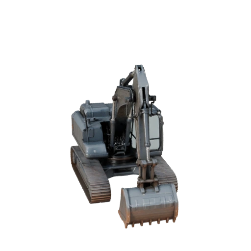 Kettenbagger 3D-Modell für Blender - Realistische PBR