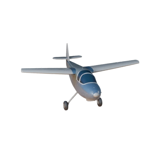 Modello 3D Aliante per Blender e Giochi - Asset PBR Realistico