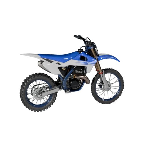Modello 3D di moto da cross per Blender - Asset pronto per il rendering