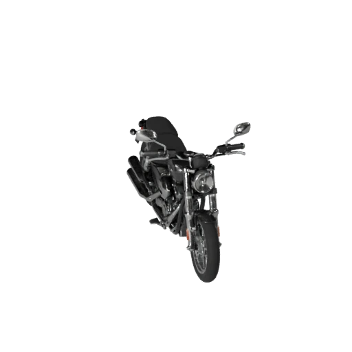 Modelo 3D de Moto Cruiser para Unity - Jogo Low Poly