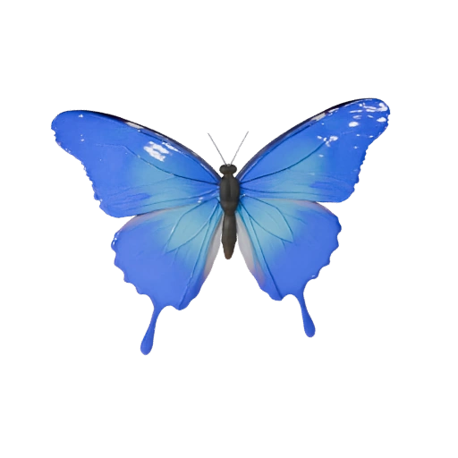 Papillon Morpho Bleu Modèle 3D pour Unity - Asset prêt pour le jeu, FBX