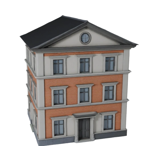 High Poly Casa Mediterranea 3D Model per Archviz