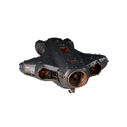 Deep Space Freighter 3D Model - Game Ready PBR Transport