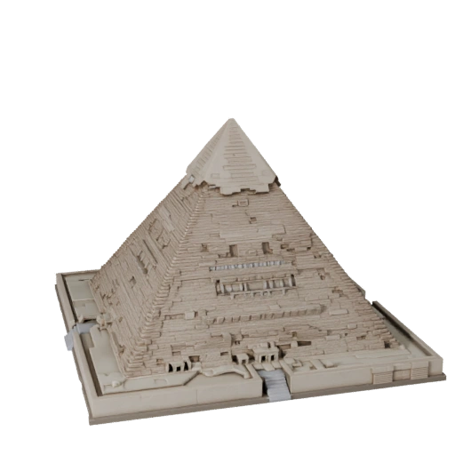 Piramide di Giza Stampabile STL Modello 3D - Asset in Scala