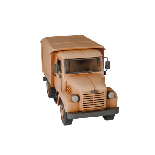 Modello 3D STL Stampabile Camioncino da Carico Vintage - Display