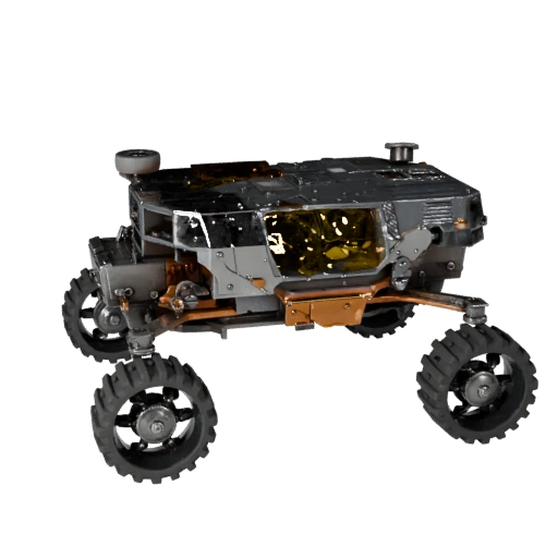 Modello 3D Rover Marziano Pronto per il Gioco per Uso in Tempo Reale Asset PBR