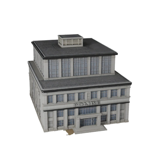 Modelo 3D STL Imprimível de Estação de Polícia - Asset de Escala