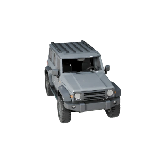 Low Poly Abenteuer-SUV 3D-Modell für Unity & Unreal