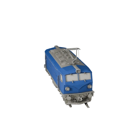 Locomotiva Elétrica Imprimível STL Modelo 3D - Exibição