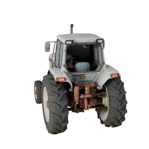 Oldtimer-Bauernschlepper 3D-Modell für Blender - Render Ready