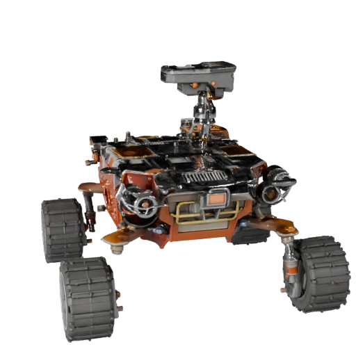 Modelo 3D de Rover de Marte para Blender y Juegos - PBR Realista