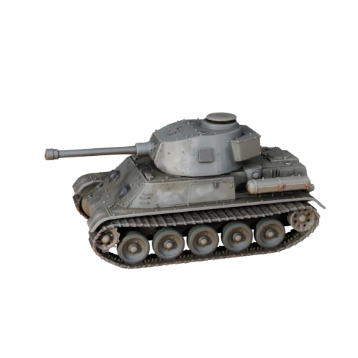 WWII Panzer 3D Modell für Blender & Spiele - PBR Asset