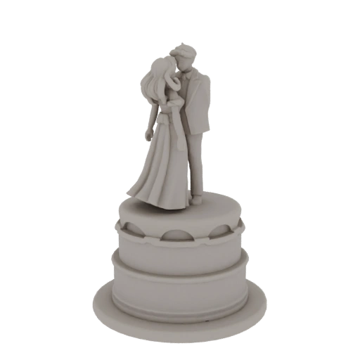 Collectible Fantasy Bride Groom | Display Pack 3D Asset