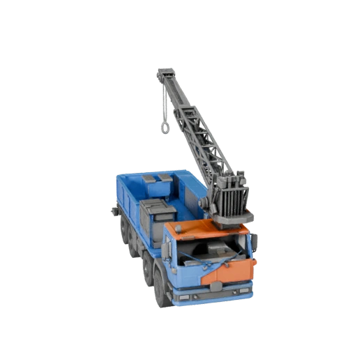 Camión Grúa Imprimible STL Modelo 3D para Coleccionables y