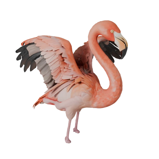 Modelo 3D de Flamenco para Unity - Asset Listo para Juego, FBX | Libre de Regalías