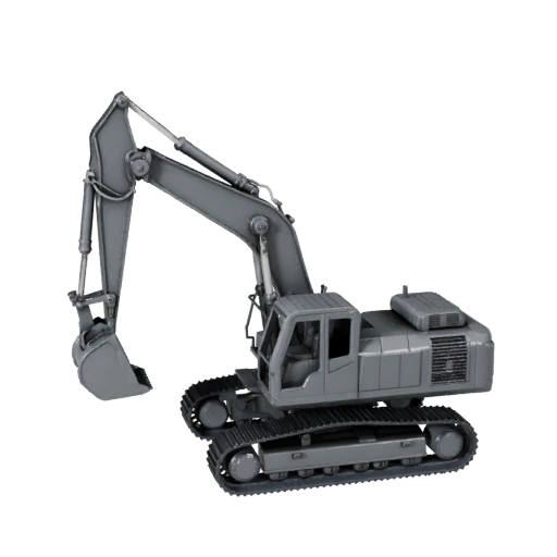 Druckbarer Bagger STL 3D-Modell - Display & Sammlerstücke