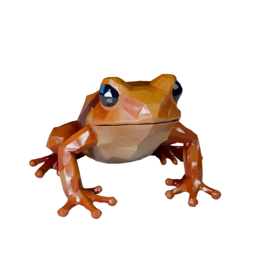 Low Poly Pfeilgiftfrosch 3D Modell - Unity Game Asset mit FBX