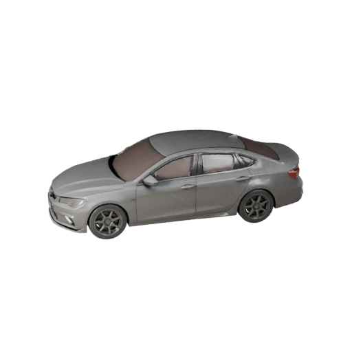 Printable Sedan STL 3D Model for Collectibles & Display