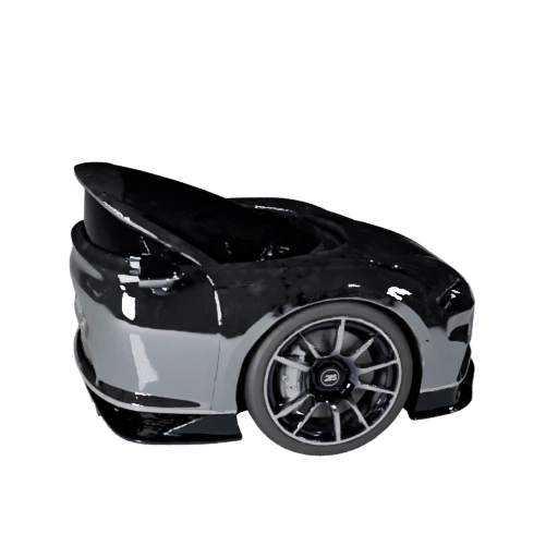 Hiperdeportivo inspirado en Bugatti 3D Modelo para Unity - Tiempo Real